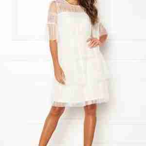 Happy Holly Smilla mesh dress White 36/38S