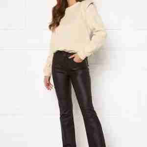 OBJECT Belle 7/8 Coated Flared Pant Black M