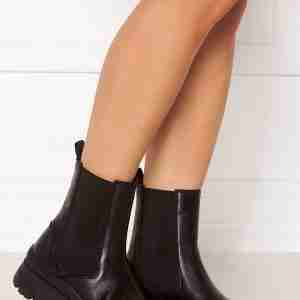 Pieces Selione Leather Boot Black 39