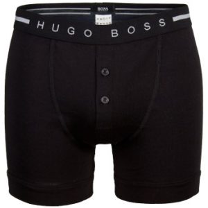 Hugo Boss Kalsonger Original Button Front Shorts Svart bomull Small Herr
